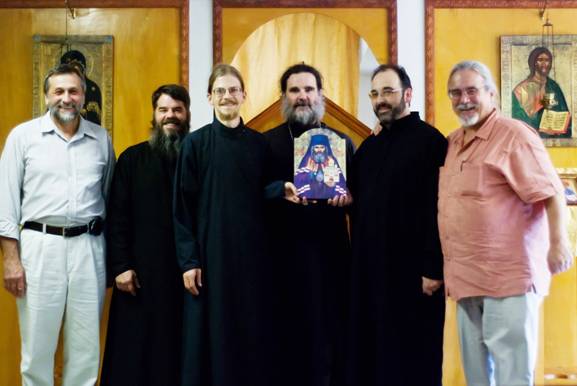 St. John Maximovich Brotherhood members, St Nicholas orthodox Church, McKinney Texas. Aug 2009.