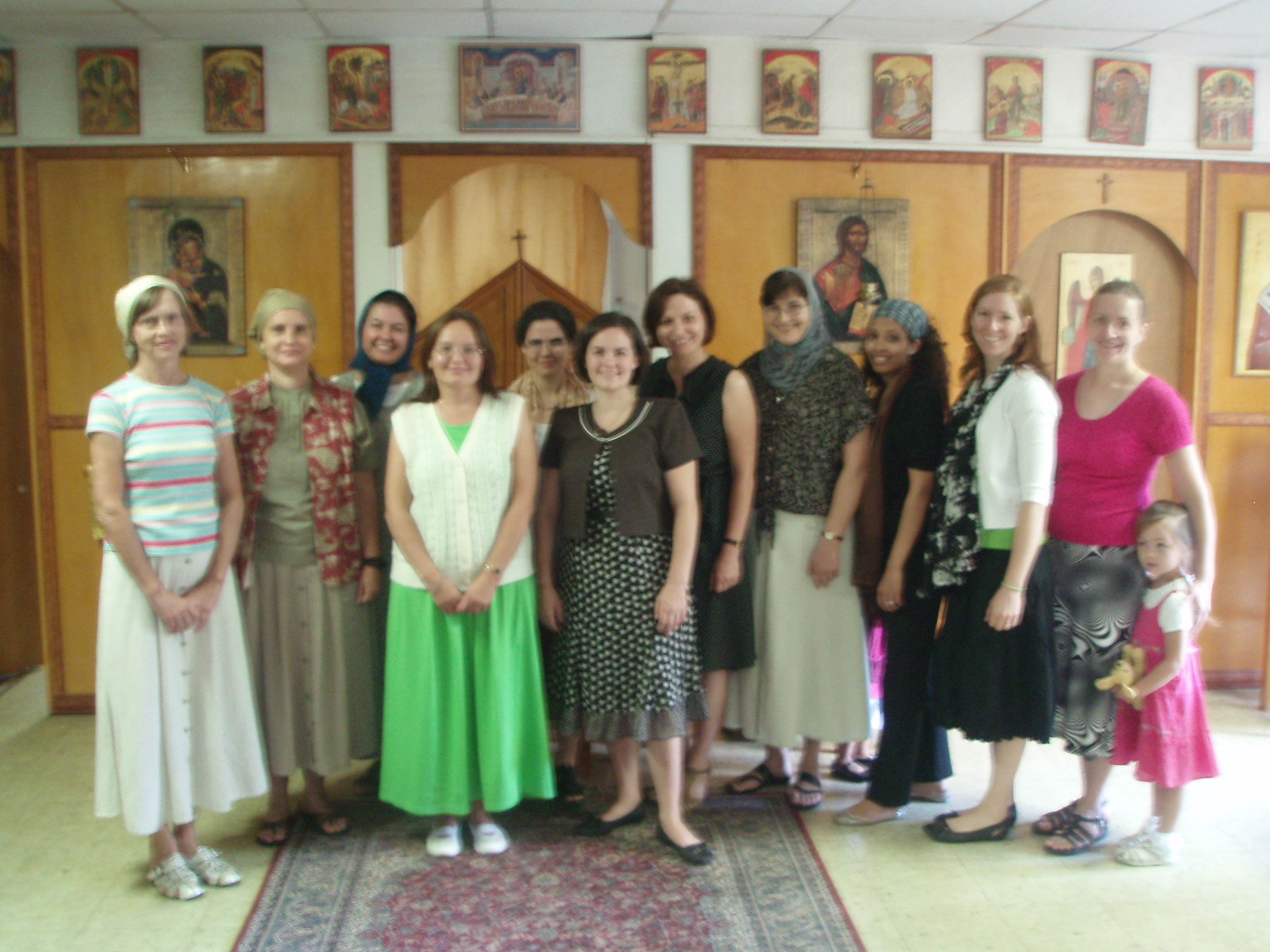 St. Juliana of Lazarevo Sisterhood, St Nicholas Orthodox Church, McKinney, Texas. Taken July 2009.